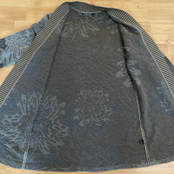 Peruvian Connection Long Line Cardigan Sweater Duster Size Large Pima Cotton - Picture 13 of 14